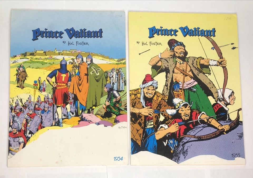 Lote de 8 livros completos de edição limitada Prince Valiant Pacific Comics Club Hal Foster - Imagem 2 de 4