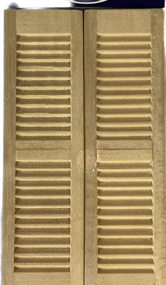 Streets Ahead Natural Wood Louvre Doors DIY 127 118 x 33 x 4mm (Per Door) x 4