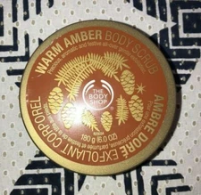 THE BODY SHOP WARM AMBER BODY SCRUB, 6.0 OZ , NEW, DISCONTINUED, HTF, FREE SHIP!