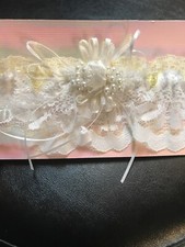 NEW WEDDING GARTER, FROM LOCAL WEDDING SHOP, NOW CLOSED. MANY LISTED. GRY-99-16