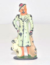 VINTAGE BARCLAY TRAVELING WOMAN PASSENGER WITH DOG B157 