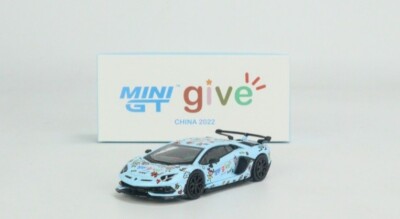 MINI GT 459 Lamborghini Aventador SVJ Baby Blue (limited 1200