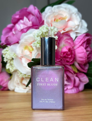 Clean First Blush Eau De Toilette Spray 0.5 Oz. Deluxe Travel Size ...