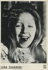 Lena Zavaroni- Signed Vintage Promotional Card