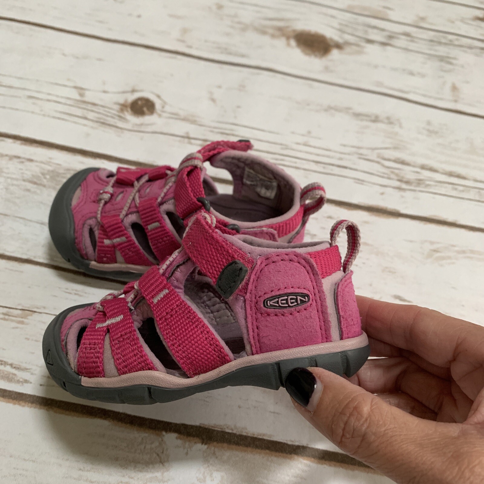 Sandali Keen Newport H2 bambina rosa scarpe acqua cinturino regolabile taglia 5