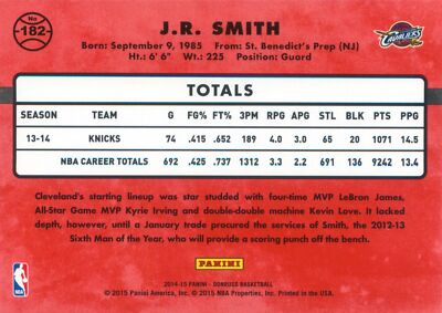 Smith 2014-15 Panini Donruss Basketball Base Card #182