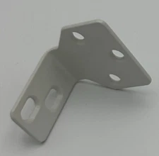 White Angle Bracket with color matched Screws