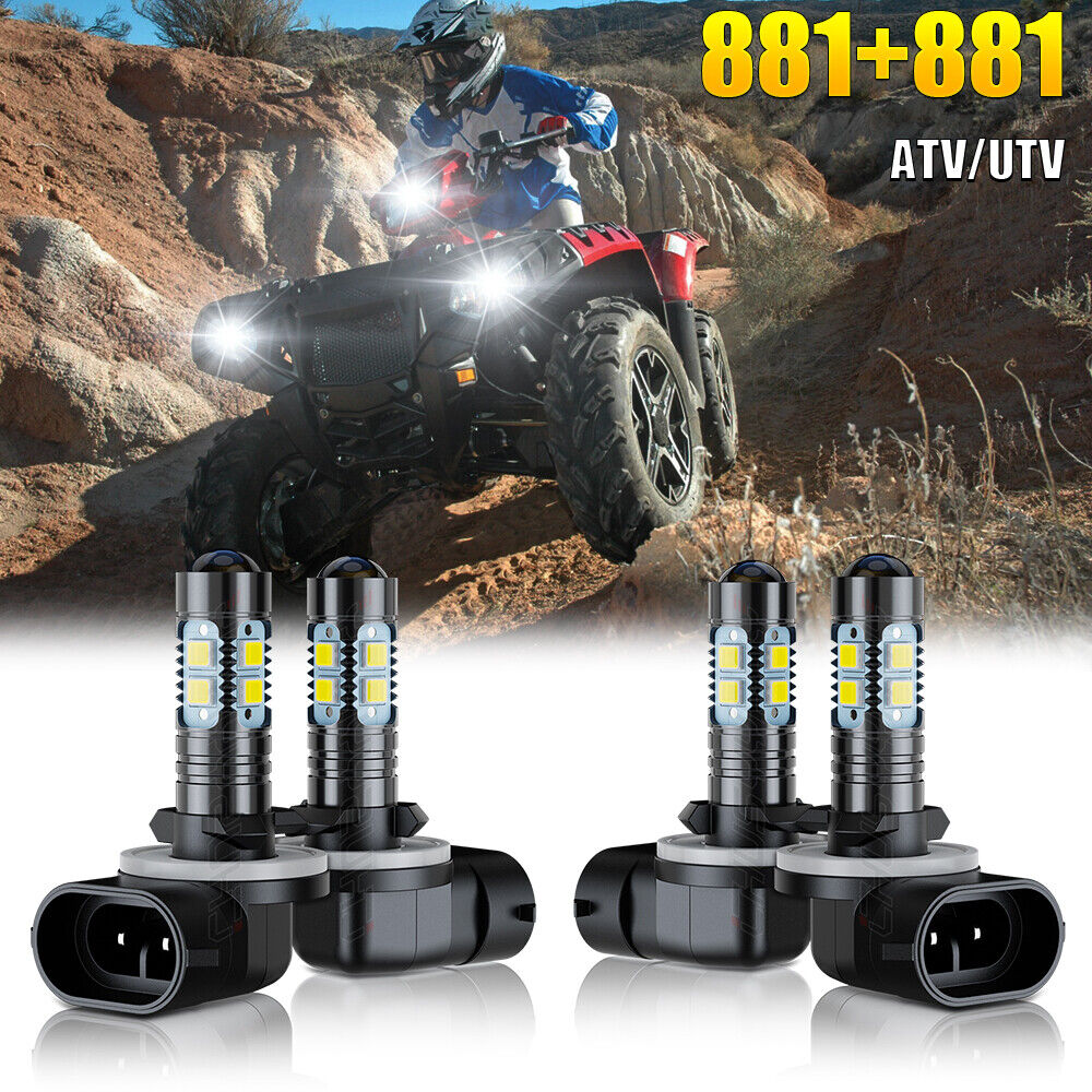 4x Super Bright LED Headlamp Bulbs for Polaris ATV 2015 SPORTSMAN 850 SP:  USA