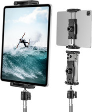 Phone Ipad Tripod Mount Adapter, 1/4" Ball Head  Replaceable Clamp