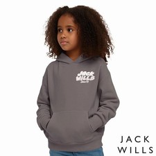 Jack Wills Youth Hoodie in Slate/Grey (9-10 Years)
