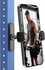 Magnetic Phone Holder for Gym Alloy Base and Joint for Strong Hold 360