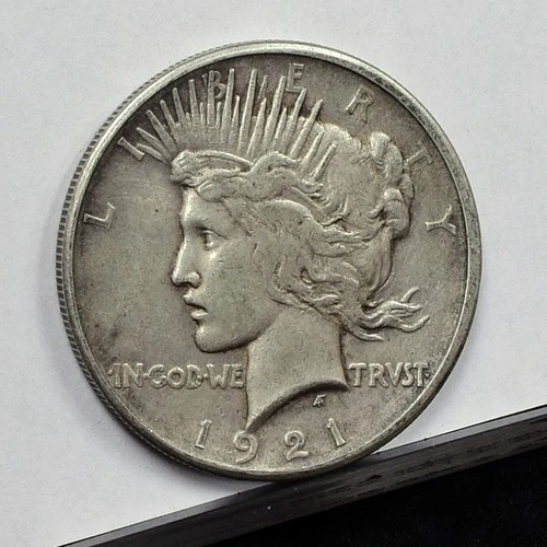 1921 Peace Dollar - Fine Details, Cleaned (#61936-L)