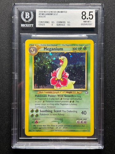 Meganium (Unlimited) graded BGS 8.5 for sale on eBay