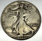 1942-S Walking Liberty Half Dollar - 90% Silver - 50c US Coin VF Very Fine -2546