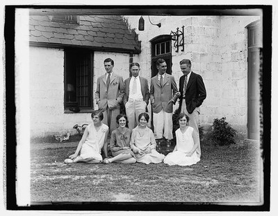 Photo:Marg't Orme & house guests, 7/27/27