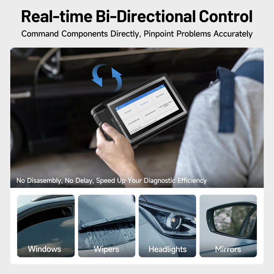 TOPDON AD800BT 2.0 All System Bluetooth OBD2 Scanner Car Diagnostic Tool ABS SRS - Imagem 3 de 4