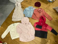 Mädchen Übergangsjacken Weste Bikerjacke Jeansjacke rosa beige Teddyfell 98/104