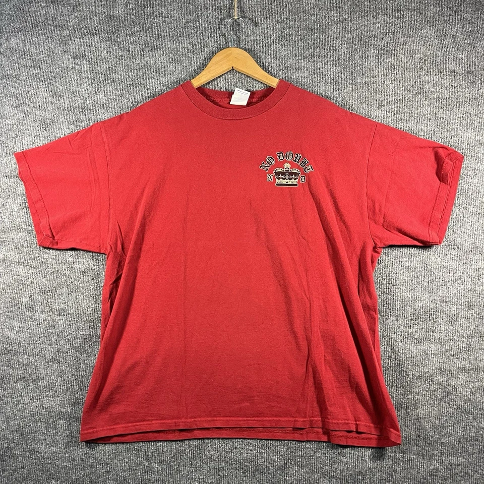 Camiseta De Colección No Doubt Tour 2004 Para Hombre XL Roja Punk Ska Gwen Stefani Doble Lado Foto 3 de 4