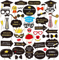 50 StüCk Abschlussfeiern Photo Booth Props Graduation Foto Requisiten Fotobox Ac