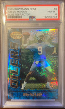 Steve McNair 1995 Bowman's Best Refractor #3 RC PSA 8