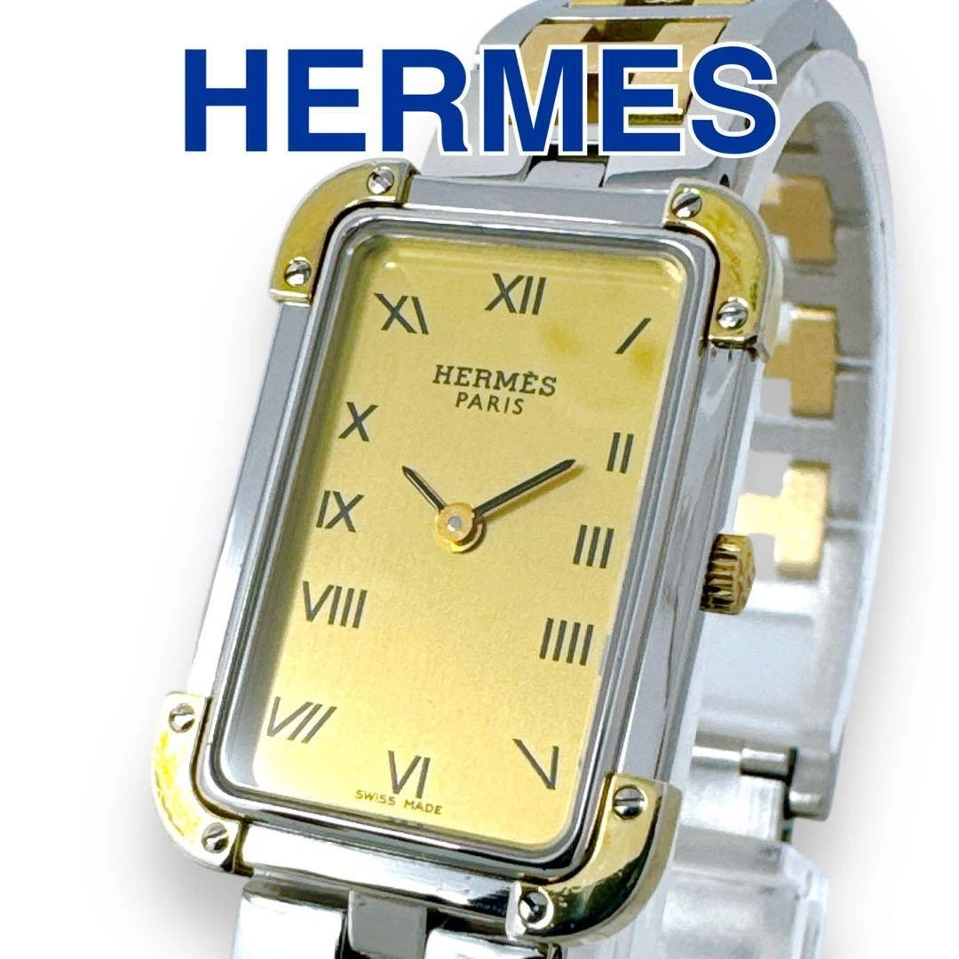 HERMÈS Orologio Donna Hermes Croix Jour Cr1.240 Combi Quarzo