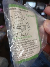 1992 McDs Animal Facts Toy Book Elephant