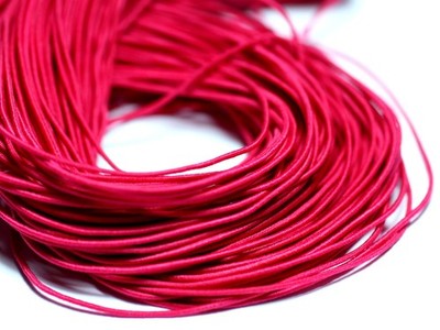 Fil Cordon élastique Nylon 1mm Violet - Écheveau D'environ 26m - Neuf