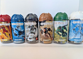 LEGO Bionicle Toa Metru - Complete Set of 6 w/ Canisters, Manuals & Leaflets