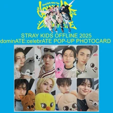 STRAY KIDS POP-UP OFFICIAL PHOTOCARD [OFFLINE 2025 dominATE:celebrATE]