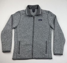 PATAGONIA Kids Better Sweater Lightweight Gray Fleece Full Zip Jacket Sz L 12 
