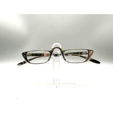 Vintage Liberty 6 USA Cat Eye Eyeglass Frames Silver Tone Metal Mid Century