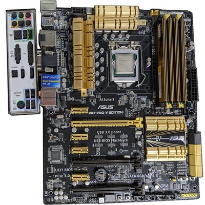 ASUS Z87-PRO V Edition Motherboard i7 4790K CPU 32GB DDR3 RAM Set Used