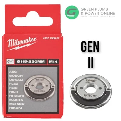 Milwaukee Gen II M14 Fixtec Quick Release Adaptor For Grinders 155mm-230mm