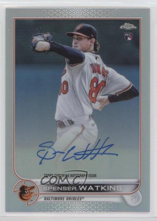 2022 Topps Chrome Rookie Refractor 455/499 Spenser Watkins #RA-SW Auto 11ak