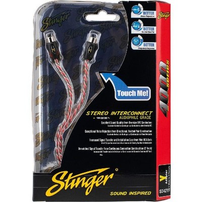 Stinger SI42YF 4000 Series 1.5' RCA Y-Adapter Coaxial Audio Cable 2-Channel