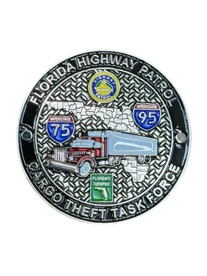 #ad Florida Highway Patrol CMV amp; Cargo Theft Task Force 2” Challenge Coin FHP FL US $23.95