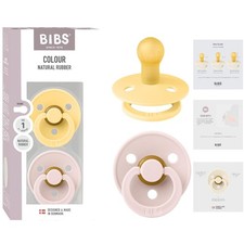Timeless Round Nipple Pacifiers - Safe Natural Rubber for Babies 0