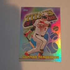 Topps Training Grounds Insert Gunnar Henderson Baltimore Orioles #TG-12 2025