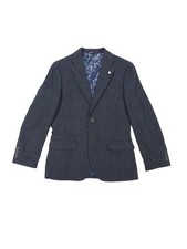 Nautica Men's Modern-Fit Solid Herringbone Tweed Sport Coat 36S, Blue 