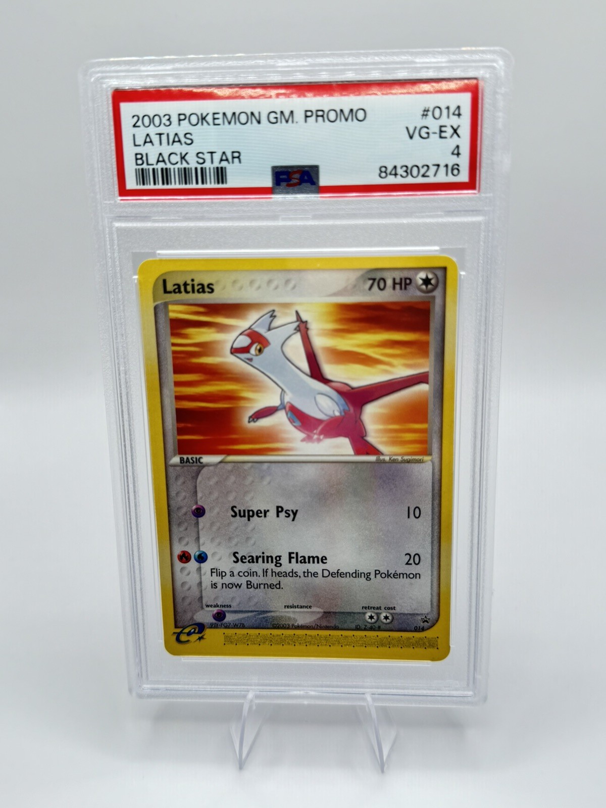 Latias - #14 Black Star Promo - Pokémon TCG - 2003 PSA 4 view 1