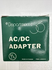 DEPARTMENT 56 AC/DC ADAPTER 5502-6 THREE-PRONG PLUG-INS VILLAGE ACCESSORIES