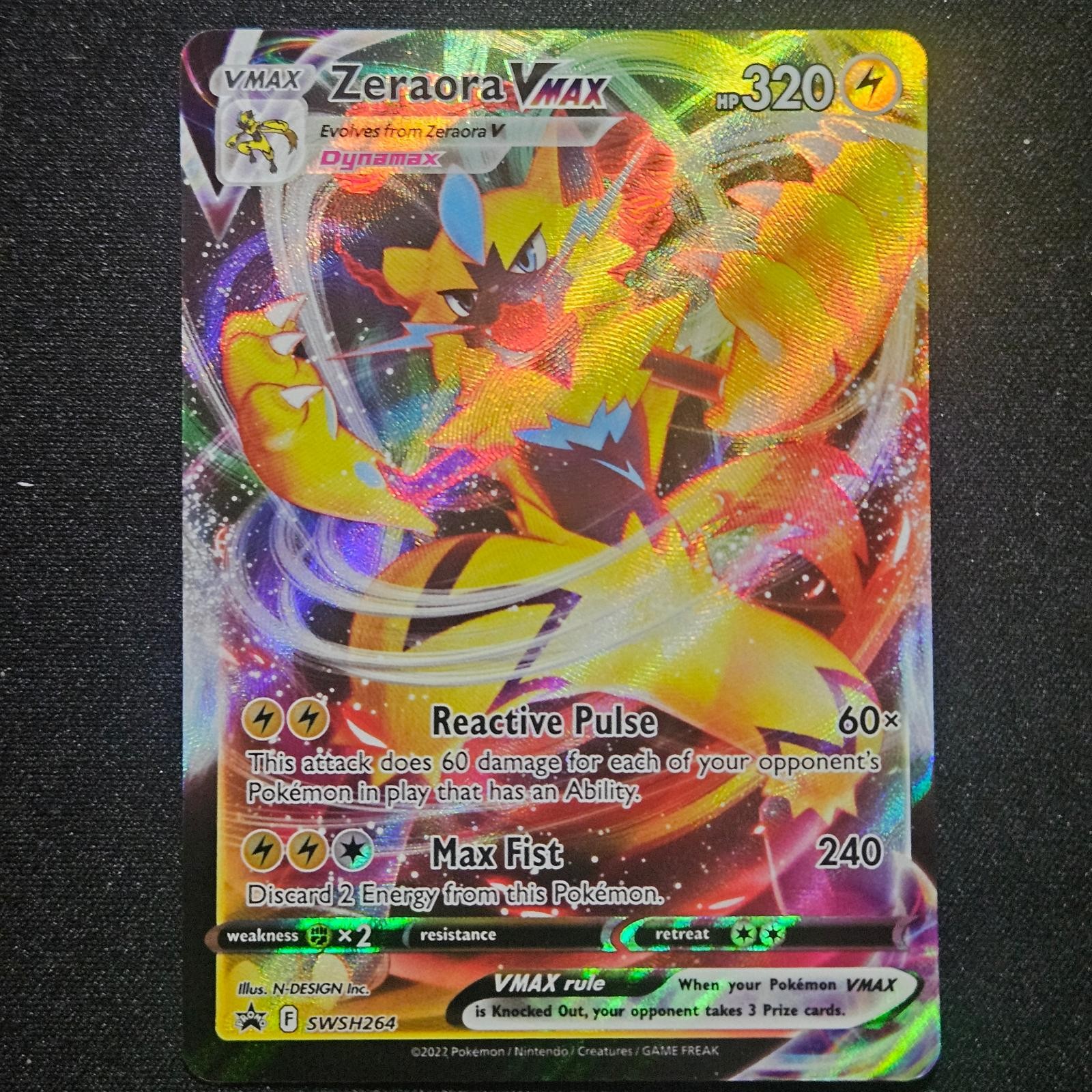 Pokemon ZERAORA VMAX SWSH264 SWORD & SHIELD PROMO Holo