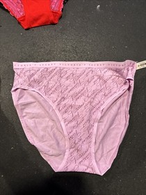 Victoria's Secret Lot of 5 Panties SIZE medium Brand New With Tags Pink Red