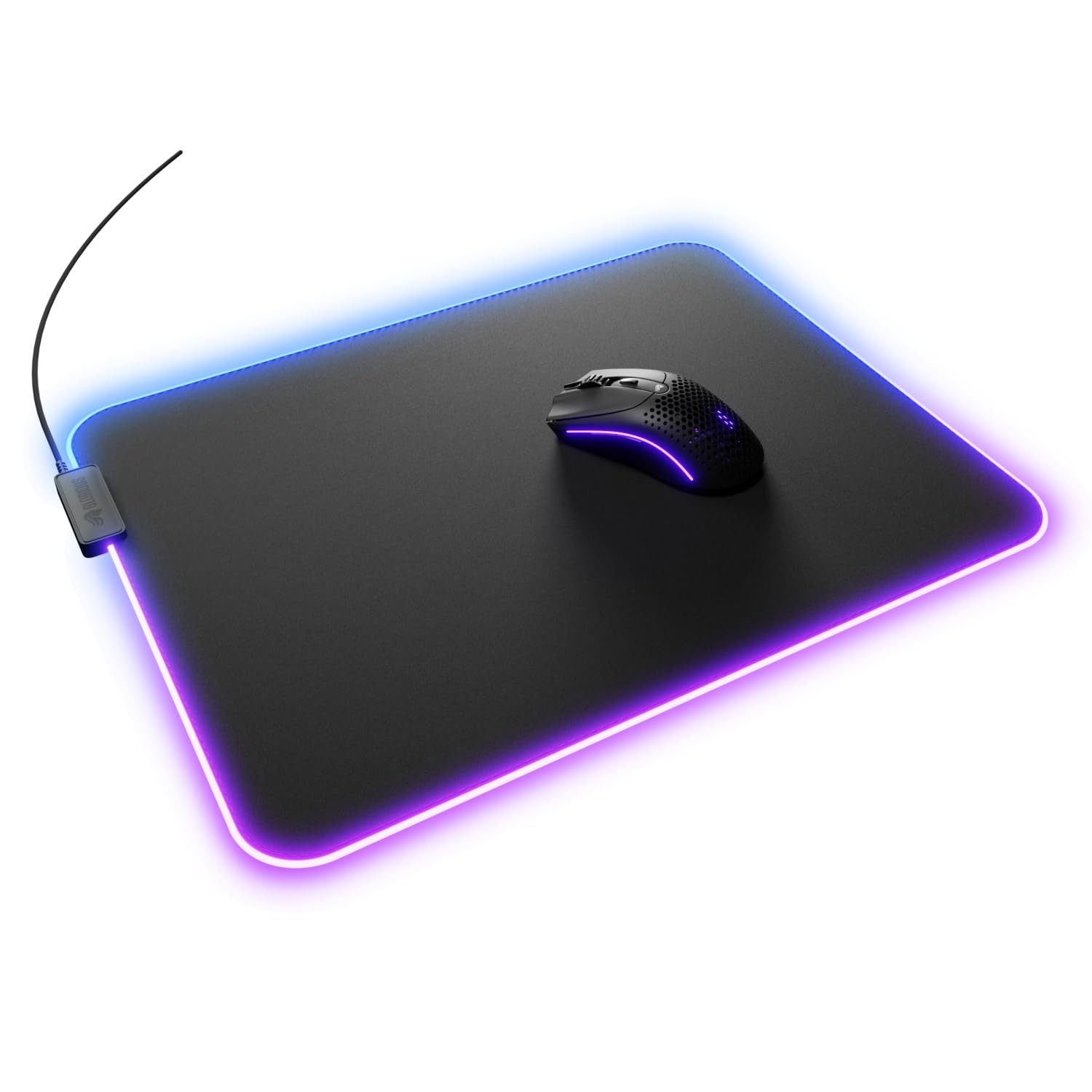 Tapis de souris GMP 2 GLED XL à 2 zones RGB et bord InfiniGlow pour joueur