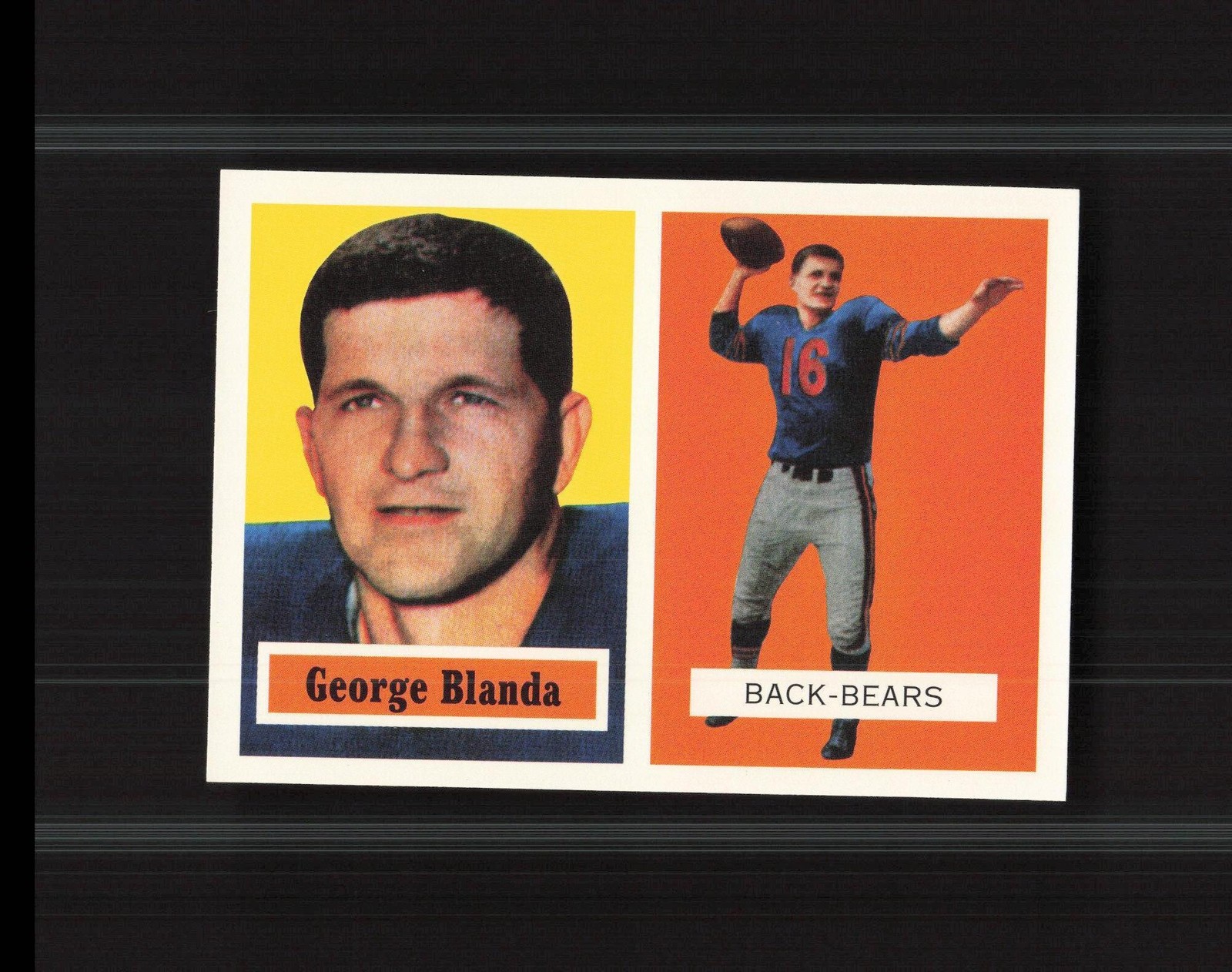 2002 Topps Heritage R-GB George Blanda 1957 Reprints