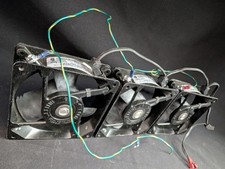 Lot of 3 Comair Rotron Muffin XL MX-2B3 115V AC Fans - Tested Working + Wiring