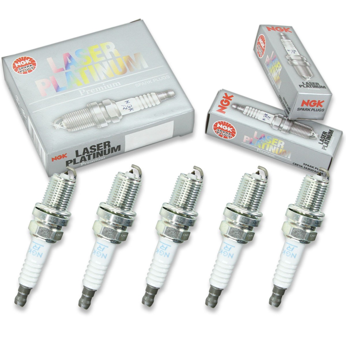 5 pcs NGK Laser Platinum Spark Plugs for 1987 Audi 5000 2.2L L5 - Engine Kit iz