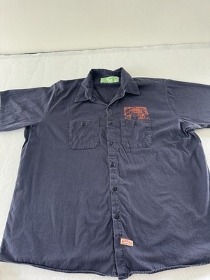 Vintage Red Kap 100% Cotton work shirt In Blue Button Down/ Size 3XL