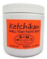 Ketchikan Shellfish Paste Bait - R M Lures 16 oz Jar Trapping Supplies