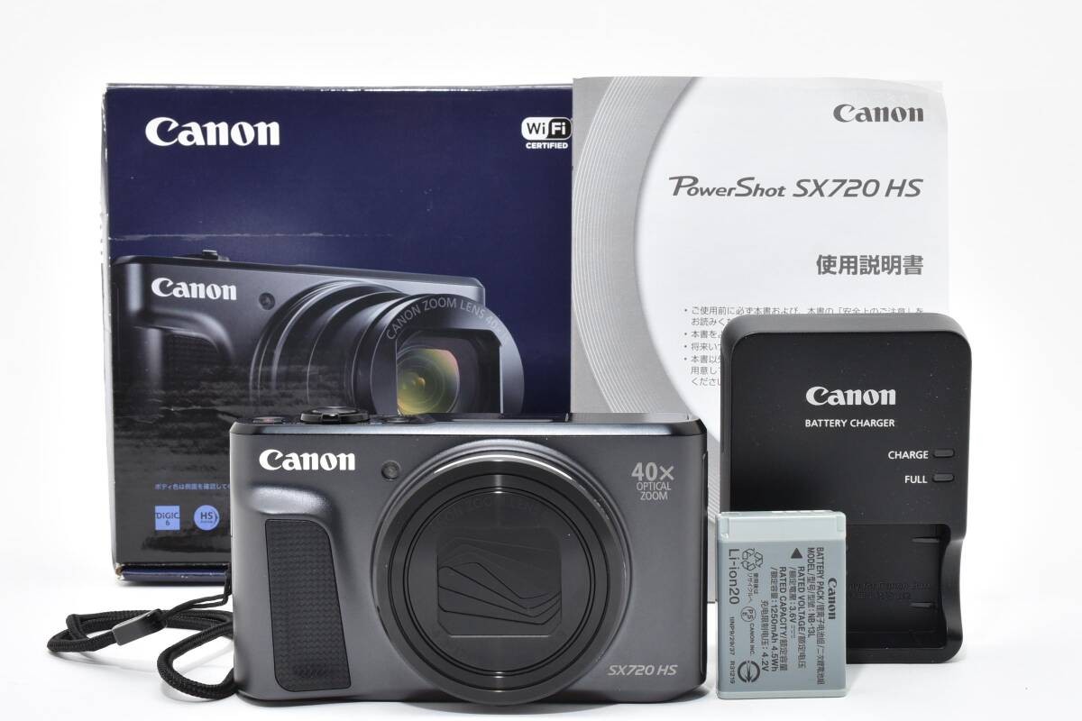 Canon PowerShot SX720 HS Black PowerShot Compact Digital Camera